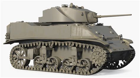 3D M5 Stuart Light Tank - TurboSquid 2123877