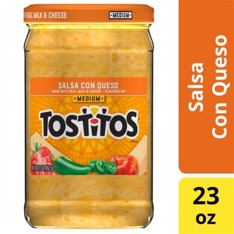 Tostitos Medium Salsa Con Queso Dip 23 Oz Kroger