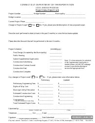 Connecticut Project Status Report Card Local Bridge Program Fill