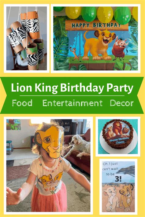 Lion King Birthday Party Food Ideas