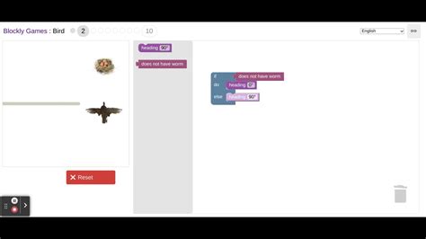 Blockly Games Bird Level 2 Solution YouTube