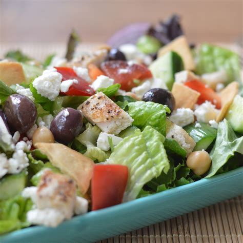 Loaded Greek Salad With Tzatziki Dressing Virtually Homemade Loaded Greek Salad With Tzatziki