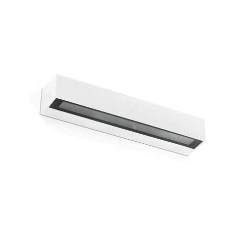 Lampe murale en aluminium à LED intégrée blanc mat LOUYRE