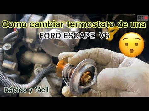 Como Cambiar Termostato De Una Ford Escape Y Purgar Sistema De