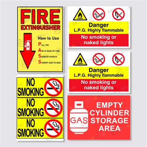 LPG Gas Business Signage Warning Safety Signs Lazada PH