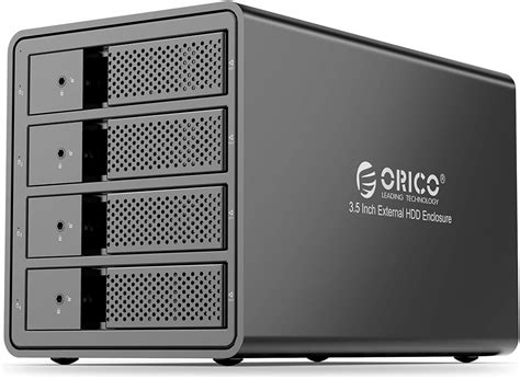 ORICO 4 Baie 3 5 Pouces Boîtier Externe de Disque Dur en Aluminium