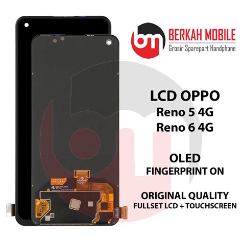 Jual LCD Oppo Reno 5 4G LCD Oppo Reno 6 4G OLED FINGER ON ORIGINAL