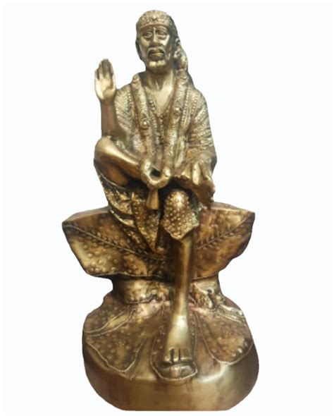 Golden Brass Sai Baba Statue Temple At Rs 2500 Piece In Bengaluru ID