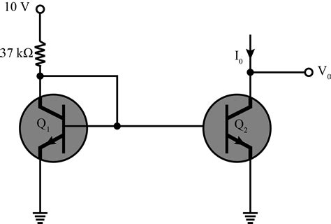 Consider The Circuit Shown In The Figure Belowboth The Transistors Q1 And Q2 Are Matched With β