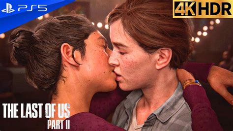 Dina And Ellie Caught Kissing By Joel The Last Of Us Part Ii 4k Hdr 60 Fps Ps5 Gaming Youtube