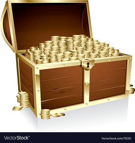 Treasure chest Royalty Free Vector Image - VectorStock