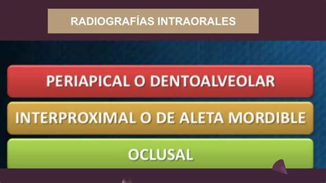 TÉCNICAS DE RX EN ODONTOLOGÍA INTRAORALES Y EXTRAORALES PPT