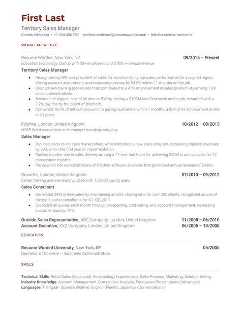 50 Sales Resume Examples For 2022 Resume Worded