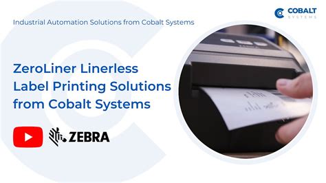 ZeroLiner Linerless Label Printing Solution From Cobalt Systems YouTube