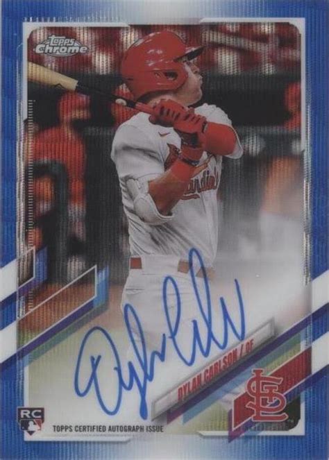 Topps Chrome Rookie Autographs Blue Wave Refractor Ra Dc Dylan