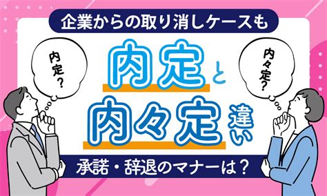 【内定と内々定】違いは？取り消しもある？承諾・辞退のマナーも解説｜就活応縁くまもと 就活応縁くまもと「しゅーくま」