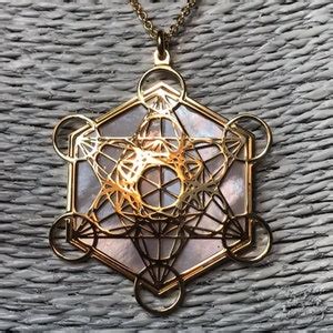 Metatron In Oro Carati Su Argento E Madreperla Naturale