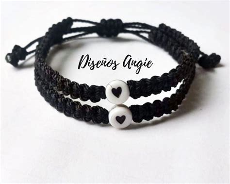 Dúo De Pulseras Pulseras Bonitas Pulsera Para Parejas Tutoriales De Joyería Hecha A Mano