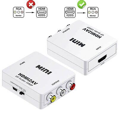 Mini Composite Hdmi To Av Rca P Audio Video Av Cvbs Adapter