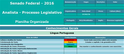 Planilha de Estudos Organizada De Volta à Prancheta