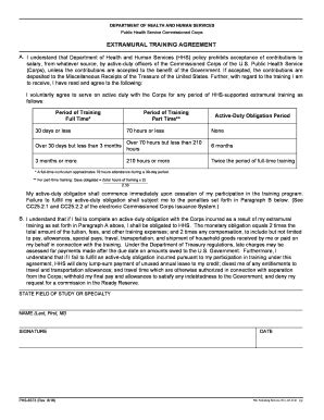 Fillable Online Hhs FORM PHS 6373 U S Department Of Health And Human