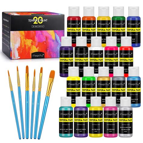 Mua Magicfly Washable Paint Set Of Colors Oz Each Tempera Paint