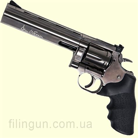 Пневматический револьвер Asg Dan Wesson 715 6 Pellet Steel Grey