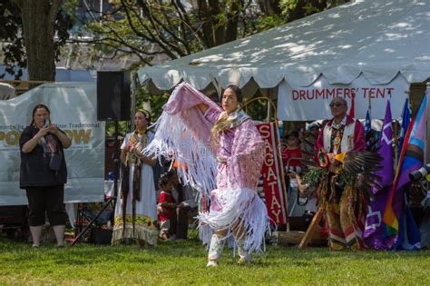 Traditional Pow Wow Dance Festival Dancing Drumming And Performances