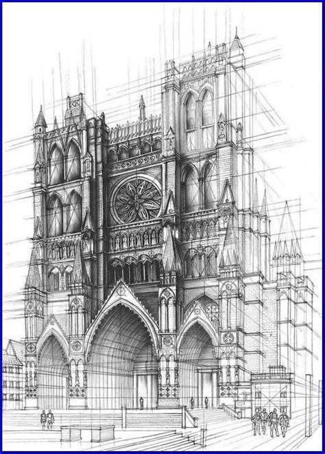 20 Great Architectural Drawings Of Famous Buildings Architecture