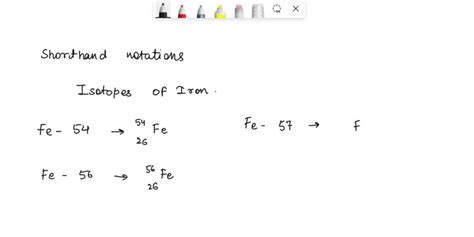 Solved Write The Shorthand Notation Showing Atomic Number And Mass