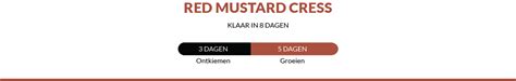 Kweek Je Eigen Red Mustard Cress Grown
