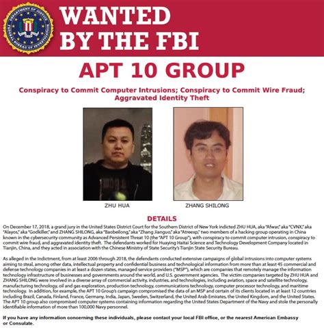 Chinese Hackers Indicted FBI