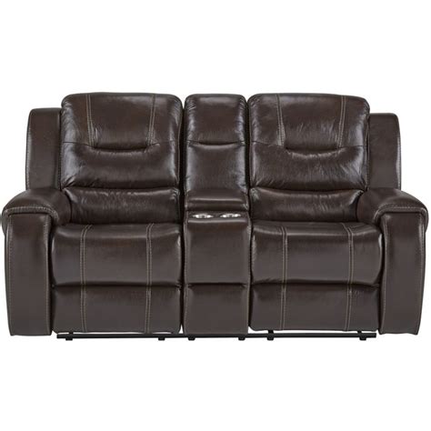 Titan Elite Living Room Chocolate Reclining Sofa Loveseat Reclining