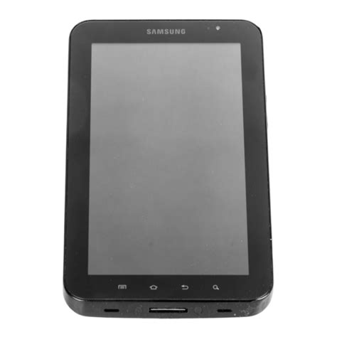 Samsung Galaxy Tab Gt P Tablet Quick Start Manual Manualslib