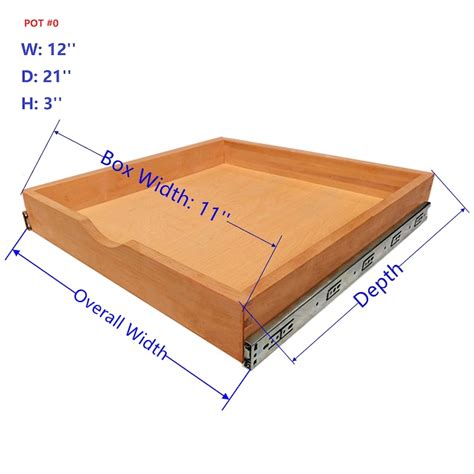 DIY Wood Pull Out Tray Drawer Box Kitchen Cabinet Organizer, Cabinet ...