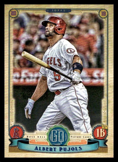 Topps Gypsy Queen Albert Pujols Los Angeles Angels Ebay