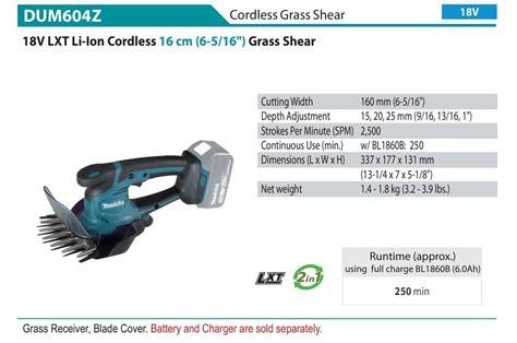 Original Makita Dum604z 18v Lxt Cordless Grass Shear Commercial And Industrial Construction