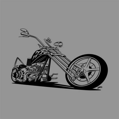 Motorcycle Chopper Drawing At Explore Collection