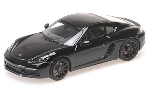 Miniature Porsche Cayman GTS 1 43 Minichamps 718 GTS 982 Noire 2020