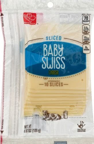 Harris Teeter Sliced Baby Swiss Cheese Ounces Oz Kroger