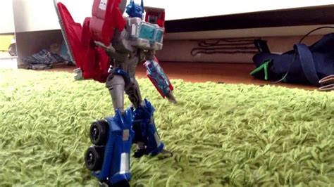 Transformers Prime Stop Motion Optimus Prime Vs Megatron Youtube