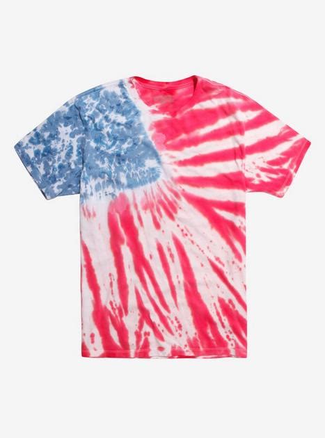 American Flag Tie Dye T Shirt Hot Topic