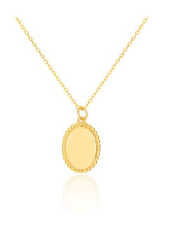 Sterling Silver With Gold Plated Simplistic Oval Necklaces