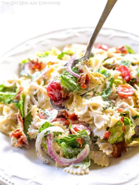 Blt Pasta Salad Recipe Video The Girl Who Ate Everything