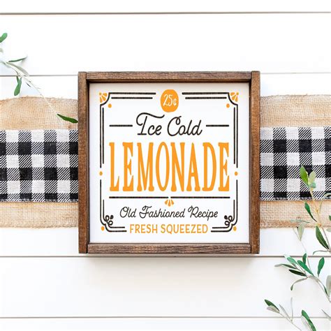 Vintage Lemonade Stand Sign