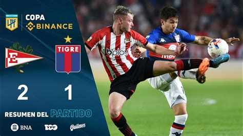 CopaBinance Fecha 11 Resumen De Estudiantes Tigre YouTube