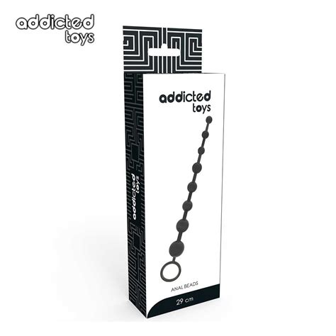 Addicted Toys Anal Beads Pret Lei Bile Anale Din Tpr Cm Ilove