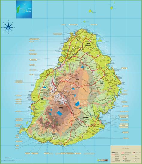 Large Detailed Map Of Mauritius Ontheworldmap