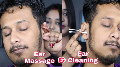 Premium Ear Massage And Ear Cleaning By Indian Women Oil Head Massage