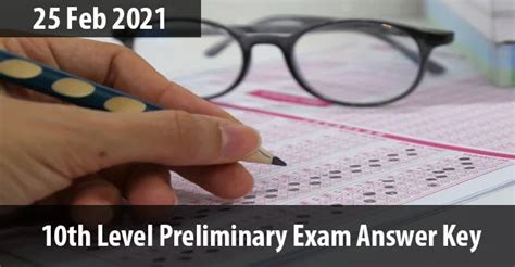 Kerala Psc Th Level Preliminary Exam Answer Key Feb